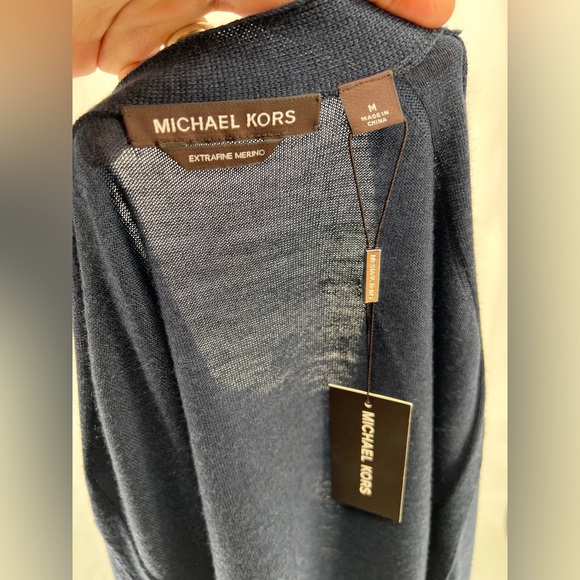 NWT Michael Kors Merino Wool Cardigan - Picture 12 of 14